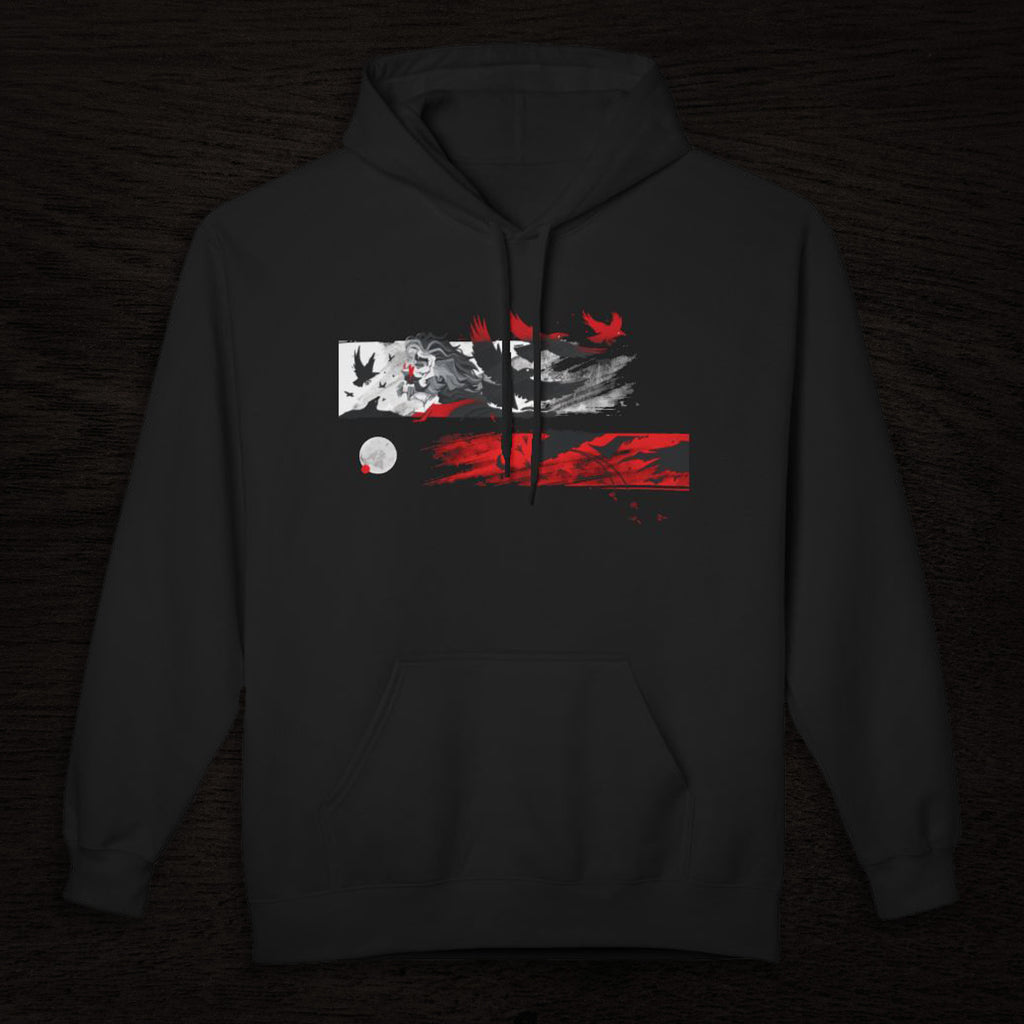 Grimport Skyline ♦ Black Long Sleeved Hoodie