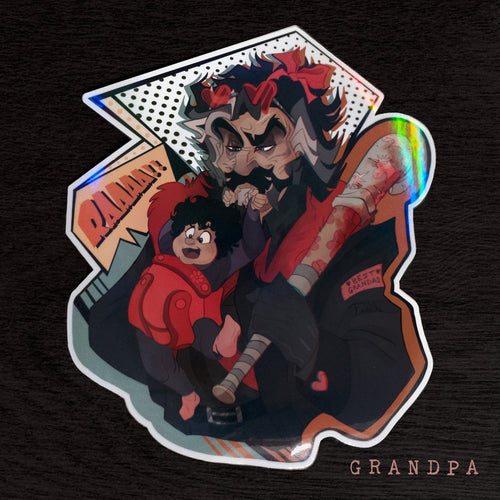 Grimport Menace ✦ Holographic Vinyl Stickers