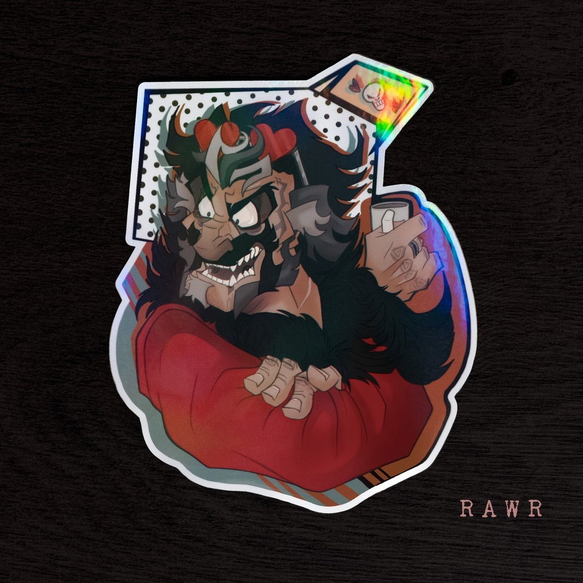 Grimport Menace ✦ Holographic Vinyl Stickers