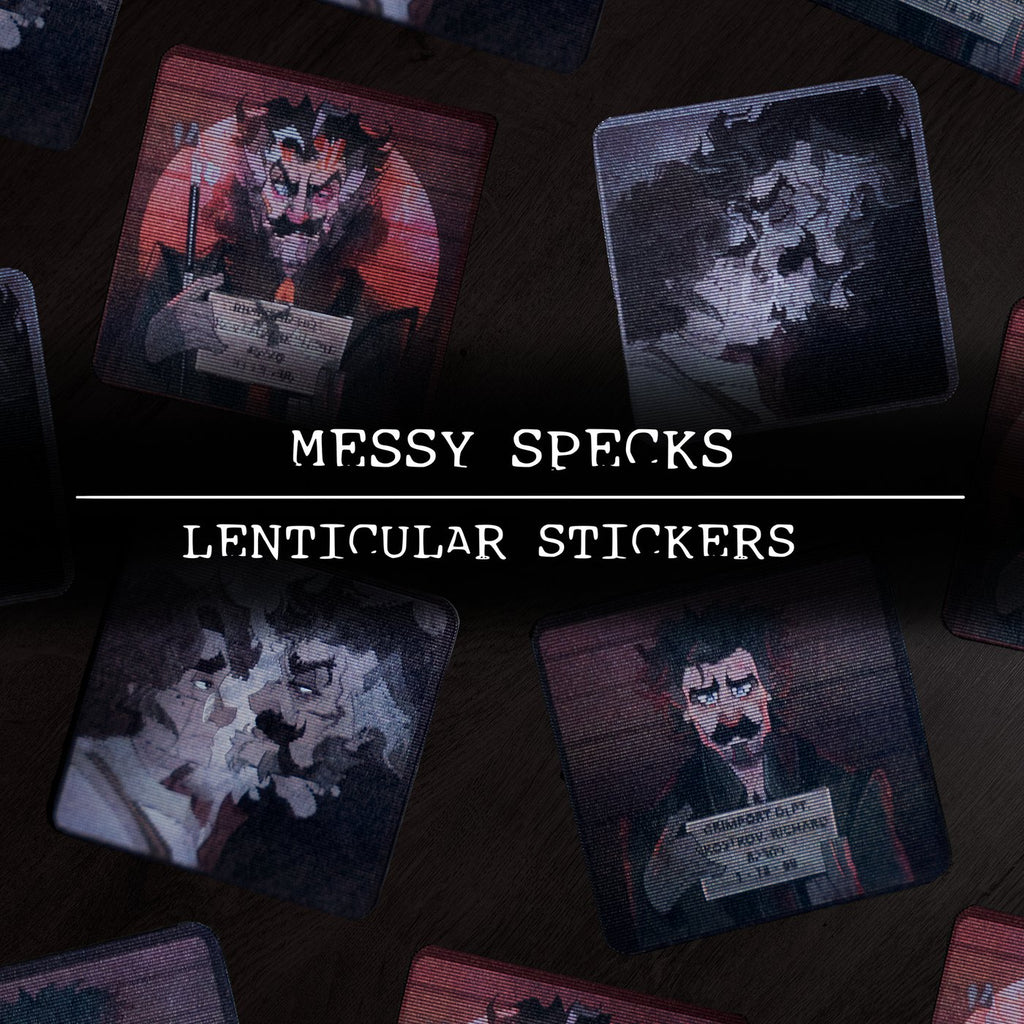 Messy Specks ✦ Lenticular Stickers