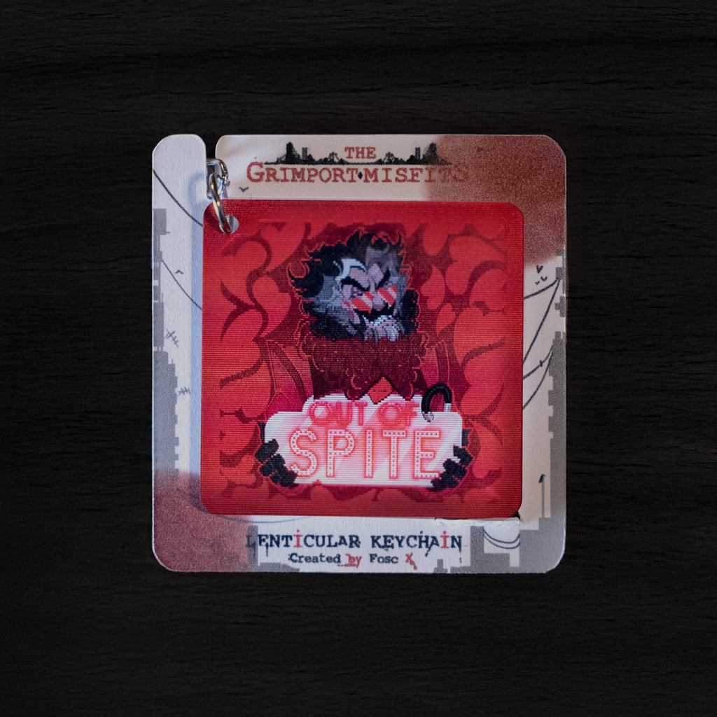 Sparkling Crimes ✦ Lenticular Keychain