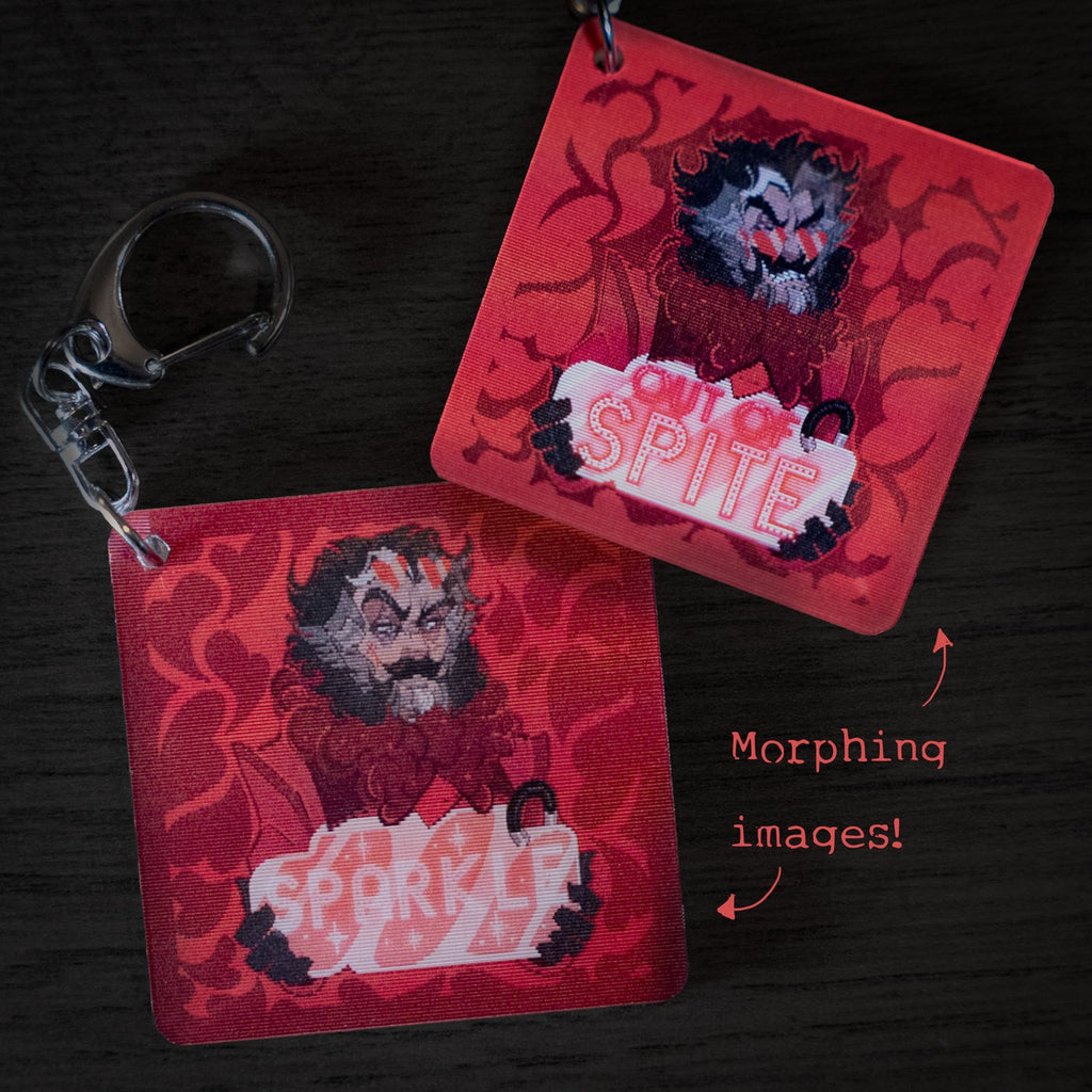 Sparkling Crimes ✦ Lenticular Keychain