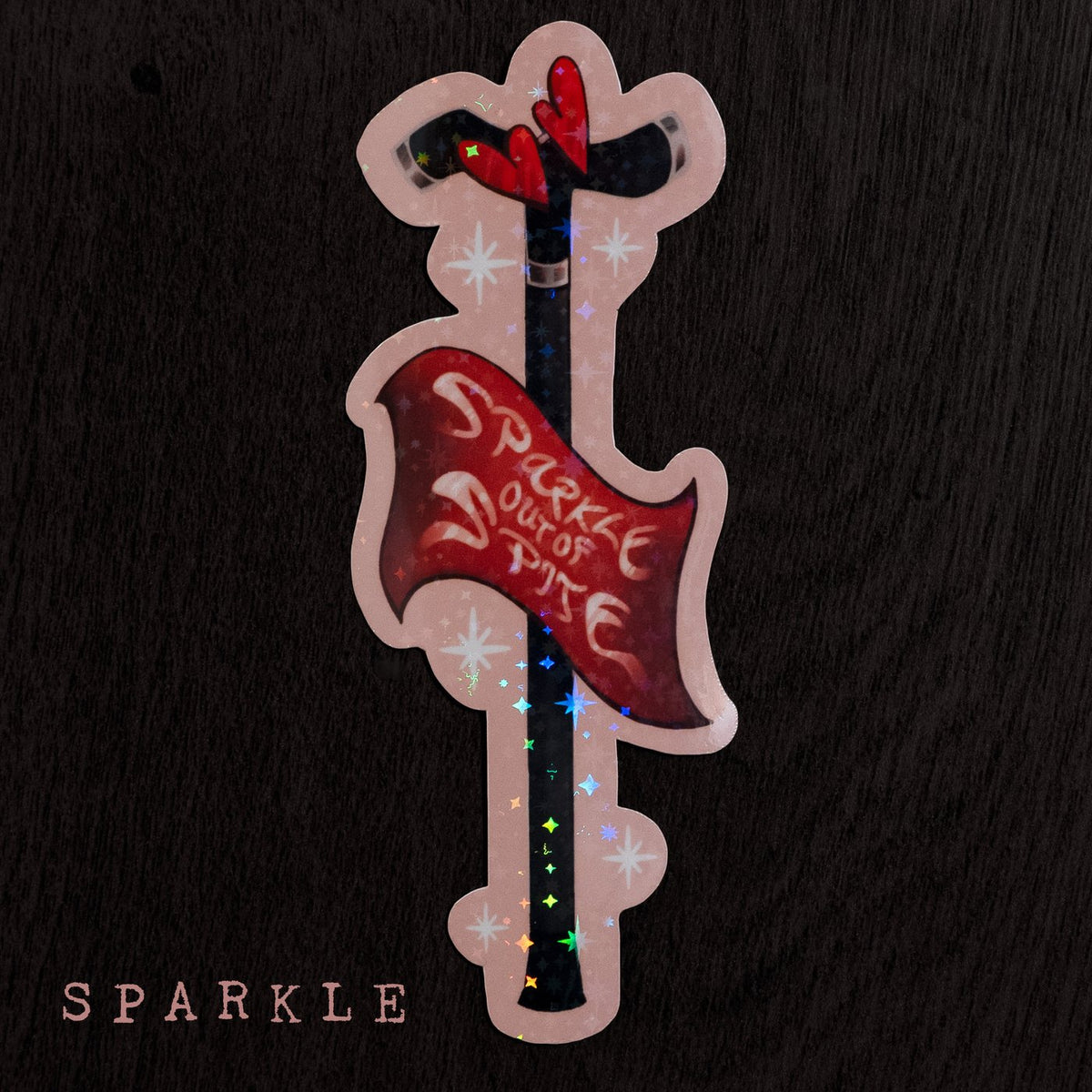 Chaos Canes ✦ Sparkly Vinyl Stickers