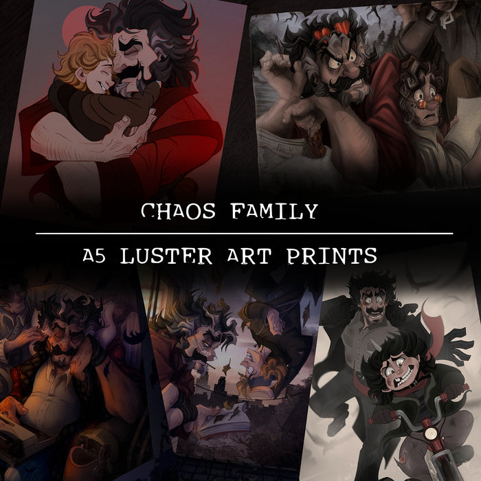 Chaos Family ✦ Signed Luster Art A5 Prints