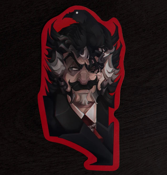 Crow Dad ✦ Matt Vinyl Sticker